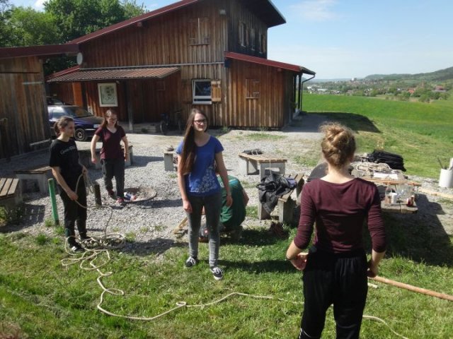 18 Jurtenkonstruktionaufstellen